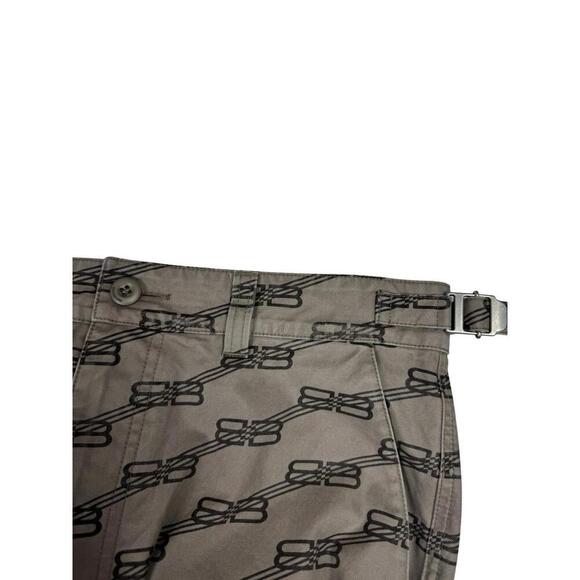Balenciaga BB Monogram Printed Button-Up Shirt & Cargo Pant Set Brown Size 37 XS - Picture 11 of 15
